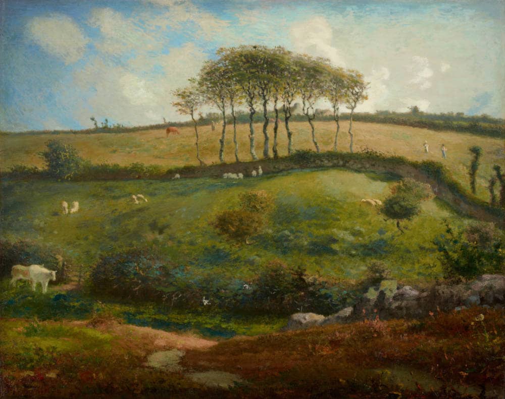 Jean-François Millet, Pasture near Cherbourg (Normandy), 1871–1872