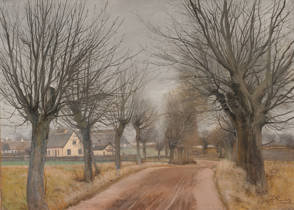 L.A. Ring, A Road Near Vinderød, Zealand, 1898