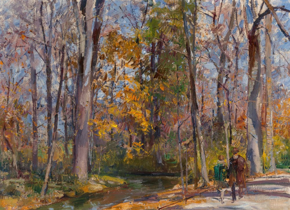 Rudolf Schramm-Zittau (1874-1929), Autumn woodland